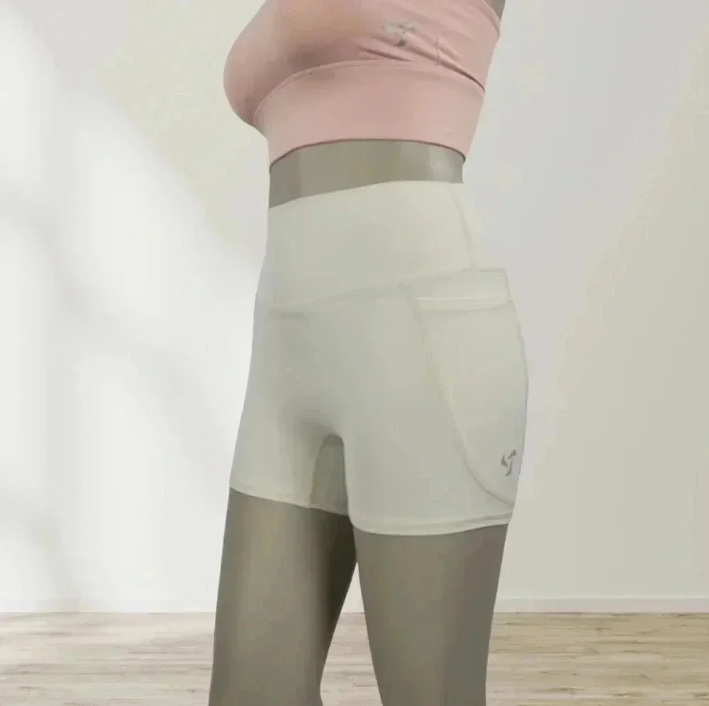 Pedigree eMPWR Women High-Waist Workout Shorts | Dual Pockets | No Front Seam - Picture 2 of 5